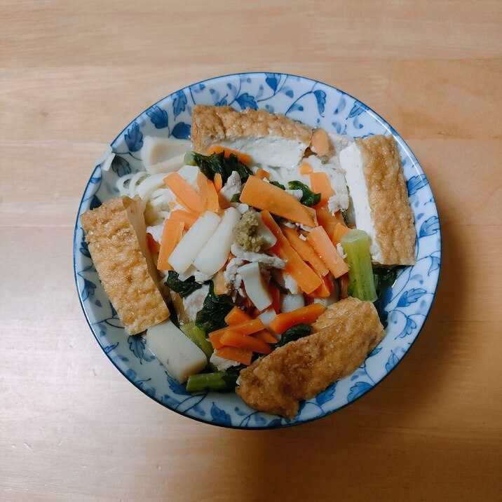 厚揚げ入りちゃんぽん麺